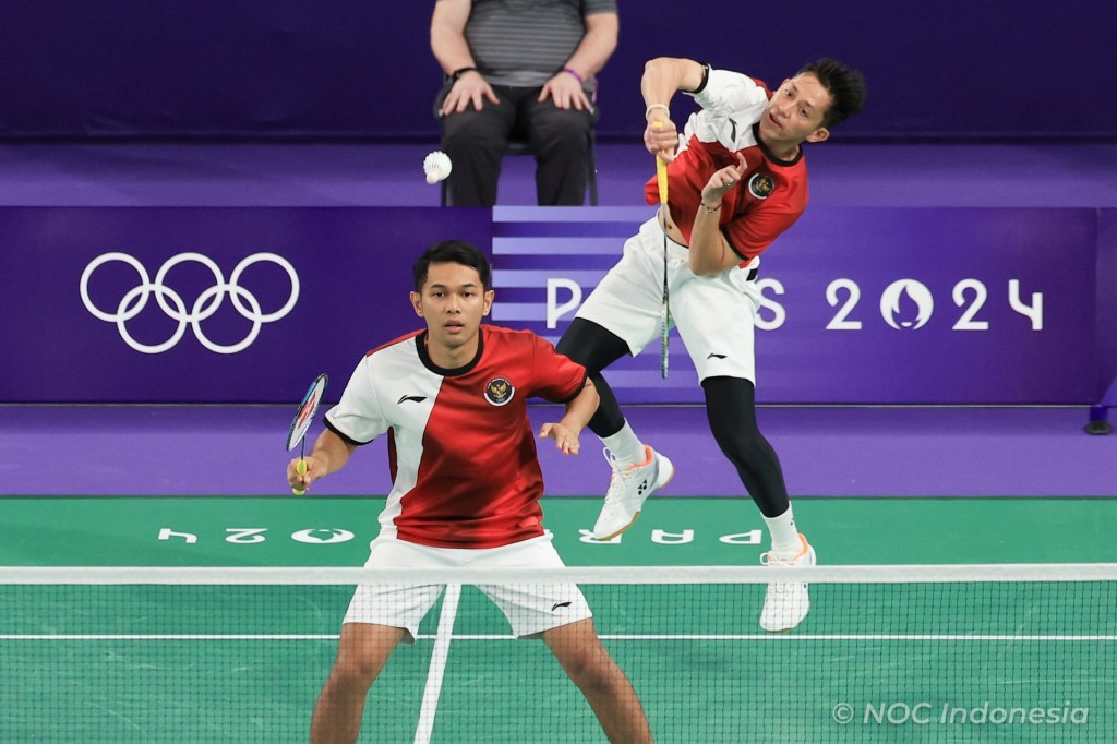 Tampil Ganas, Fajar/Rian Jadi Wakil Indonesia Pertama yang Lulus Perempat Final Paris 2024